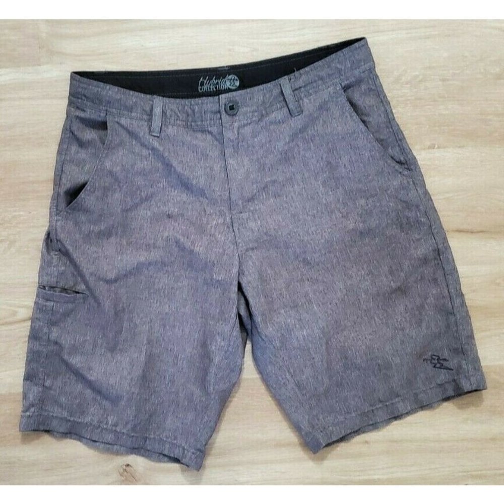 Da Hui Mens Hybrid Collection Gray Shorts 32